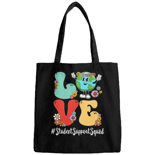 Retro Love World Earth Day Student Support Squad Bags