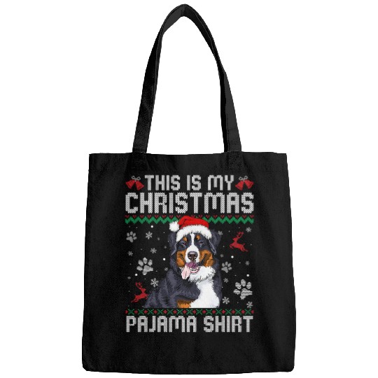 This Is My Christmas Bernese Mountain Dog Pajama Merry Xmas Bags