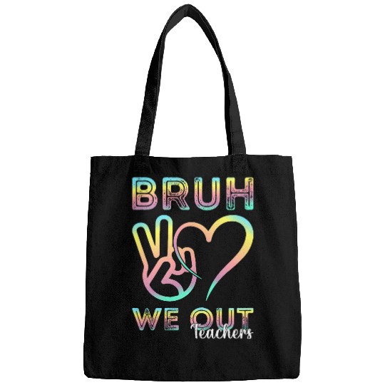 Peace Bruh We Out Teachers Student Summer End Of Year Bags