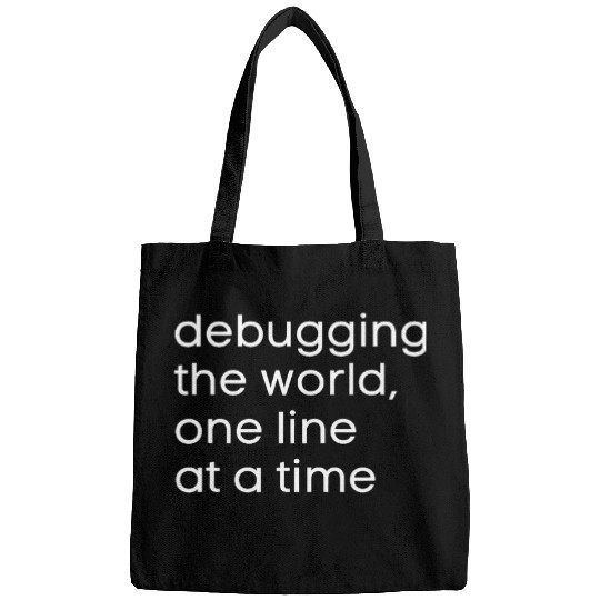 Funny Programmer Software Developer Computer Debugging Code Bags