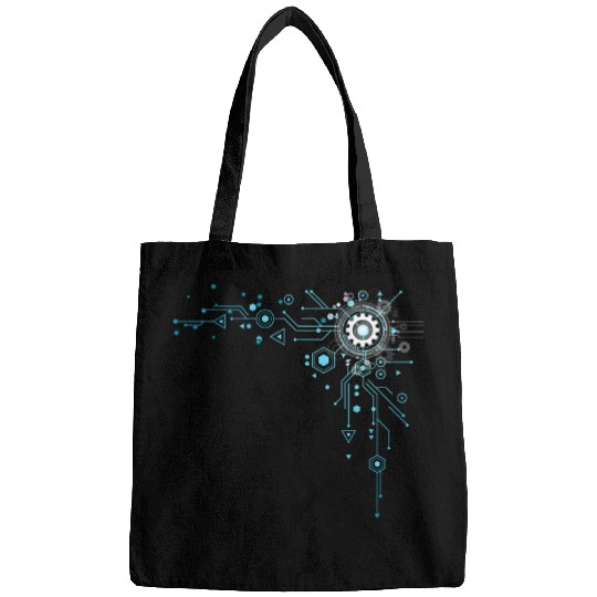 Geek Tech Engineer Binary Code Circuit Board Tech Support Bags