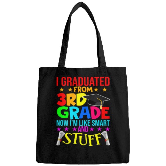 I Graduated From 3rd Grade Funny Graduation Matching Student Bags