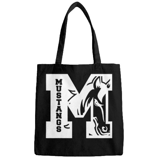Mustangs Teacher Student School Sports Fan Team Spirit 2 Bags