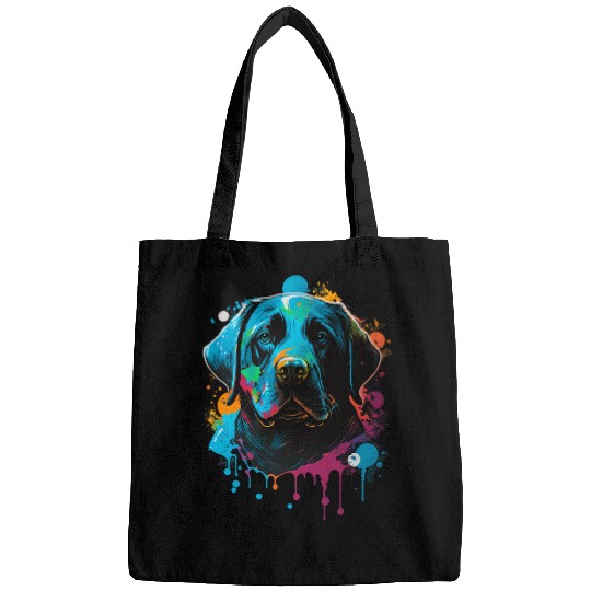 Labrador Lab Dog Lover Splash Graffiti Art Pet 1 Bags
