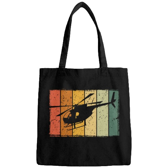 Retro Helicopter Chopper Pilot Aviation Copter Bags