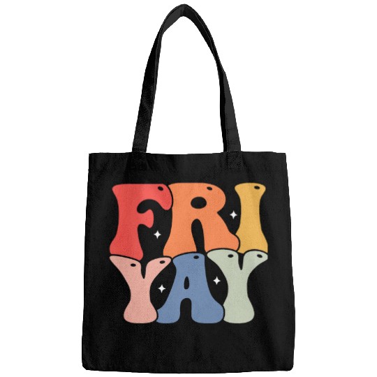 Friyay Funny Teachers Weekend Day of the Week Teachers Bags