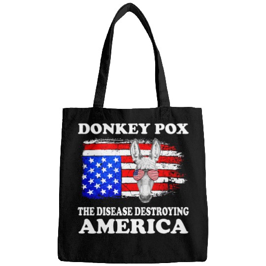 Donkey Pox The Disease Destroying America Funny antis Biden 29 9 Bags