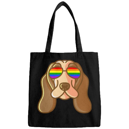 Dog Cocker Spaniel Nerd Dog Cocker Spaniel With Glasses Bags