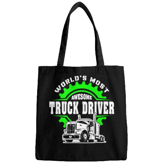 Funny Awesome Semi Truck Driver Design Gift For Truckers 1 Bags
