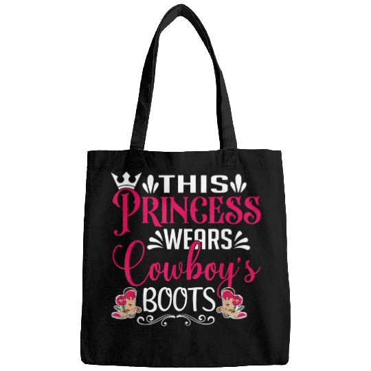 This Princess Wears Cowboys Boots Rodeo Horse Riding Bags