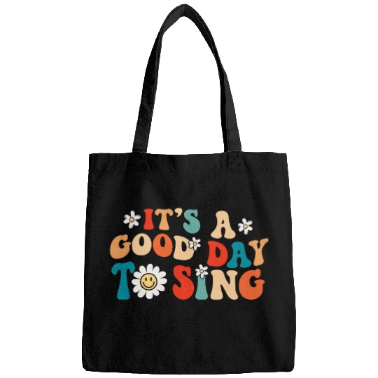 Its a good day to sing Music Lover Teacher Student Retro Bags