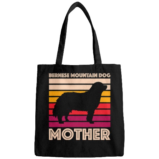 vintages Dog Lover Gift Mother Retro Bernese Mountain Dog Mom Bags