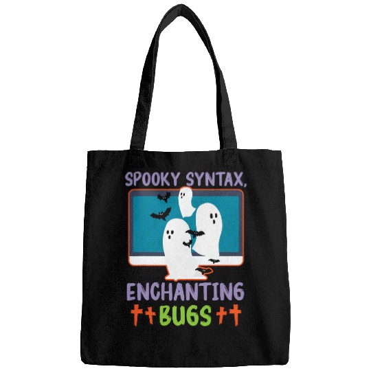 Spooky Syntax Enchanting Bugs Spooky Programmer Halloween Bags