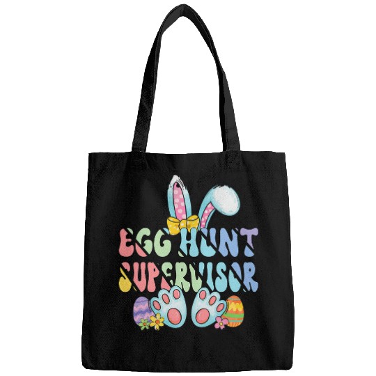 Egg Hunt Supervisor Egg Hunter Matching Easter Rabbit Ears Bags