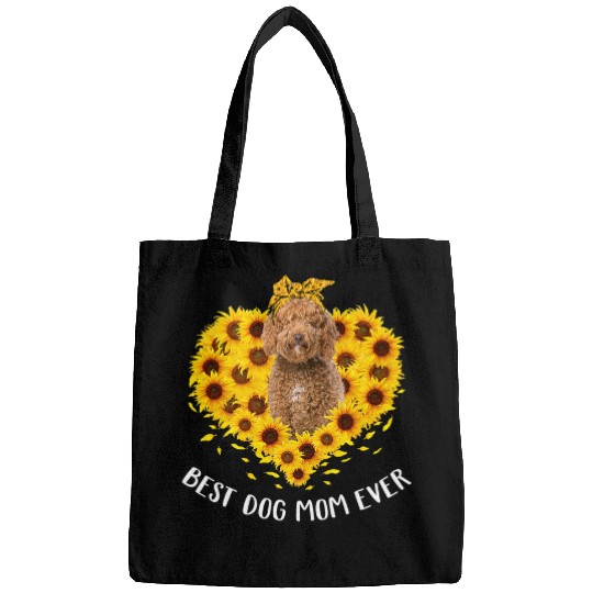 Labradoodle Mom Sunflower Dog Mom Women Bags