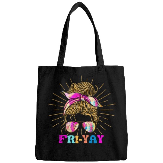 Fri Yay Funny Friday Lovers FriYay Teacher Weekend Tie Dye 1 Bags