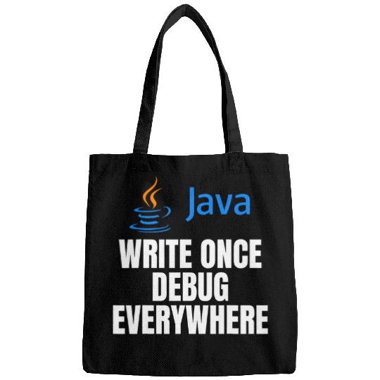 Funny Java Programming Coding Programmer Bags