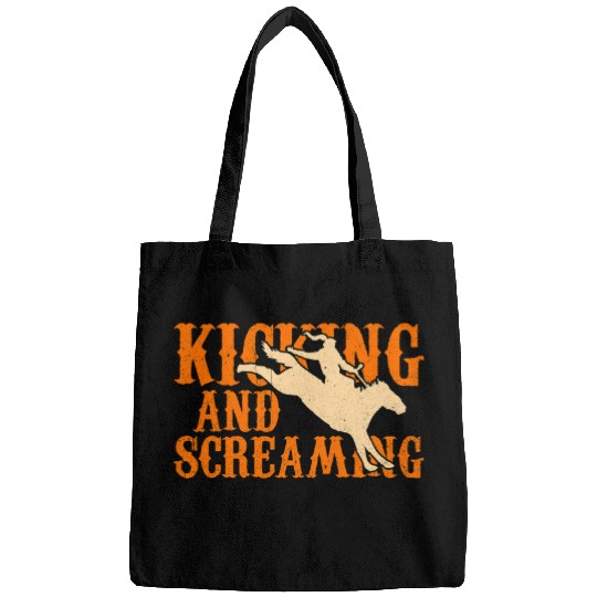 Kicking and screaming Cowboy Wild West Horse Country Bags