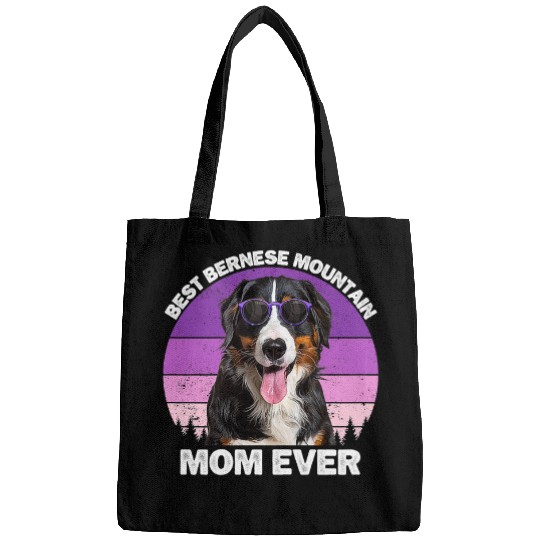 Womens Bernese Mountain Dog Mom For Women Girls Funny Berner Mom Bags