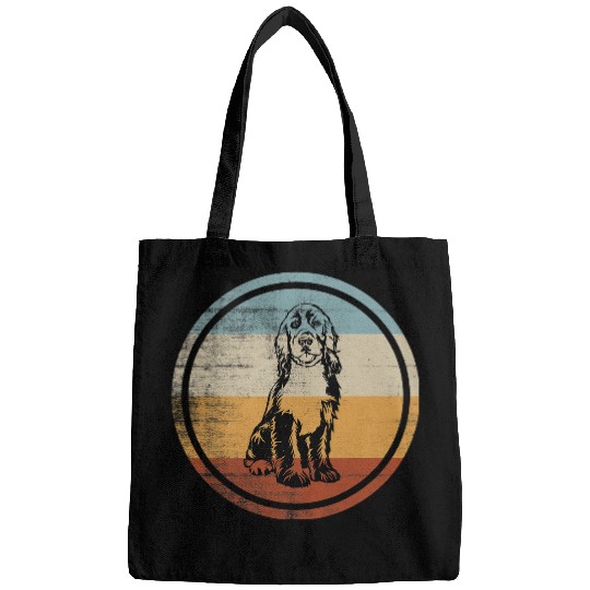 Dog Cocker Spaniel Retro vintages Dog Design English Cocker Spaniel 3 Bags