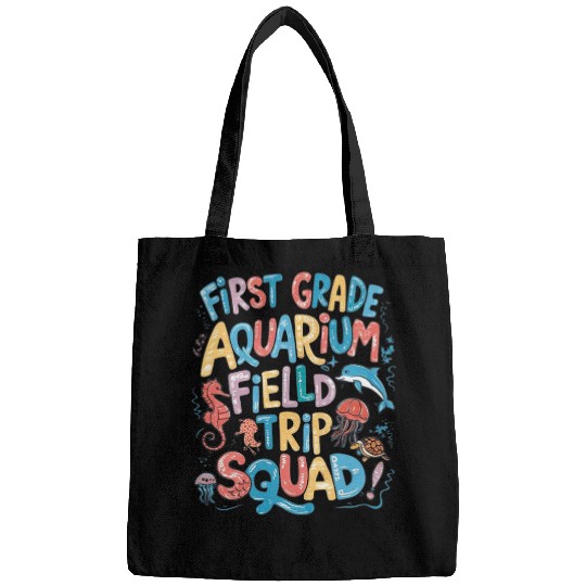 First Grade Aquarium Field Trip Squad Teacher Students Bags