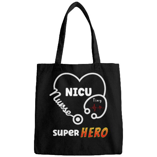 NICU nurses Tiny Heartbeats Superhero Little Things Matter Bags