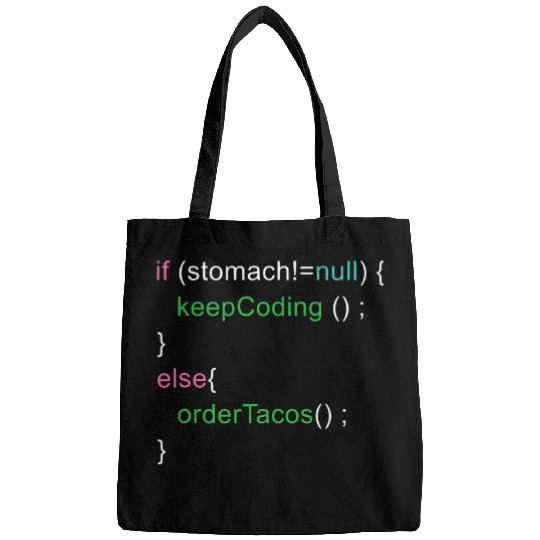 Software Code Programmer Engineer Tacos Lover Geek Nerd Bags