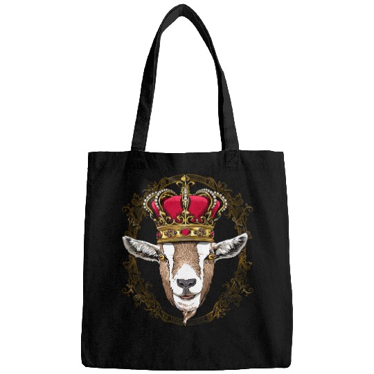 Goats Lover King 2Queen Goats Princess Farm Animal Goats Lover Farmer Bags