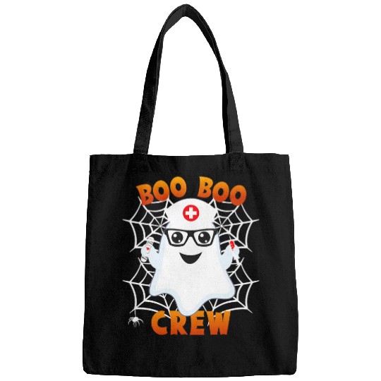 Boo Boo Crew Funny Halloween nurses Dialysis Tech Physician Bags