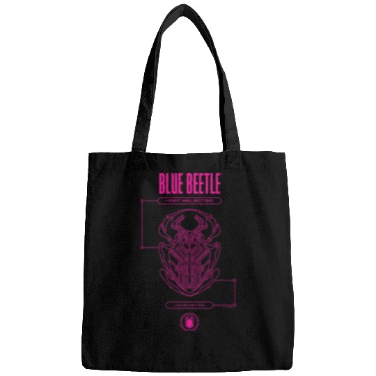 Blue Beetle Host Selected Jaime Reyes Neon Pink Outline Bags