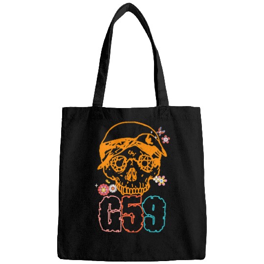 Skeletons Skulls Groovy Retro Halloween G59 For Men And Women Skull Tees Skull Bags
