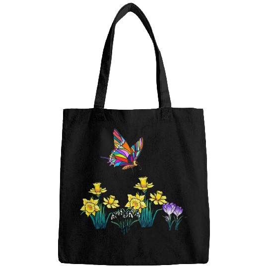 Easter Spring Daffodil Crocus Butterfly Children Bags