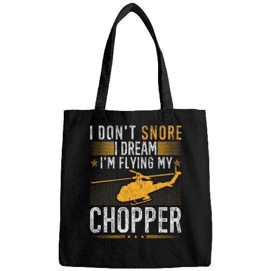 Helicopter Pilot I Dont Snore Aviation Chopper Pilot Pajama Bags