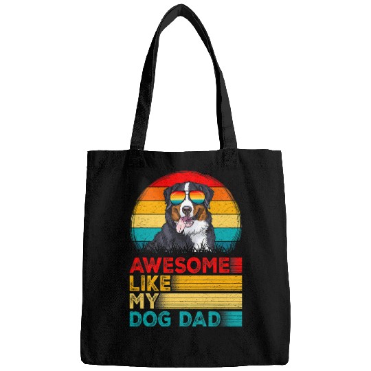 Mens vintages Awesome Like My Bernese Mountain Dad Fathers Day Bags