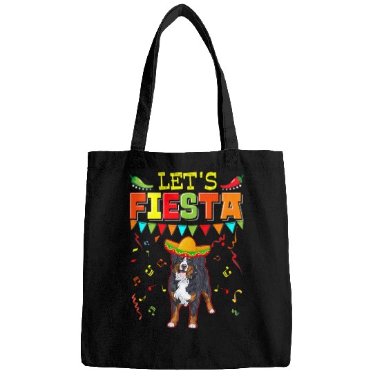 Mexican Cinco De Mayo Fiesta Lets Fiesta Bernese Mountain Bags