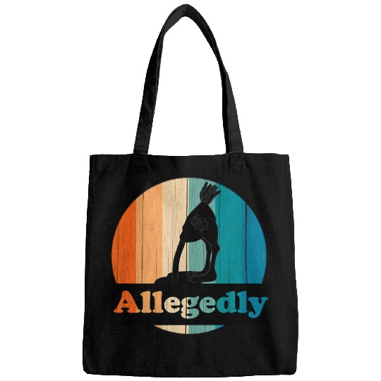 Allegedly Ostrich Head In Sand Funny Bird Lover Bags