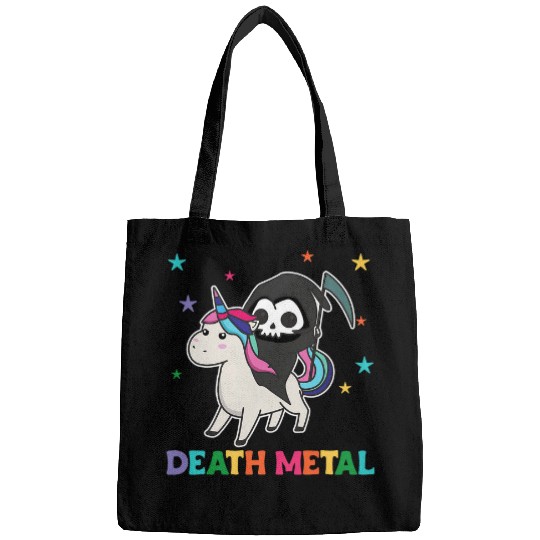 Death Metal Rock Music 2death riding Unicorns funny unicorns Bags
