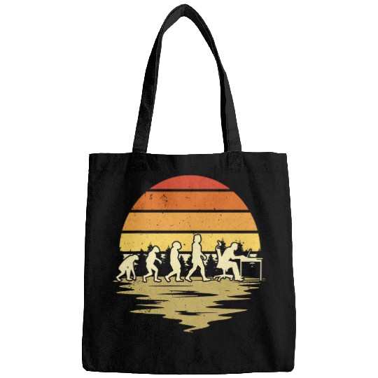 Developer Evolution Retro Computer Scientist Programmer 1 Bags