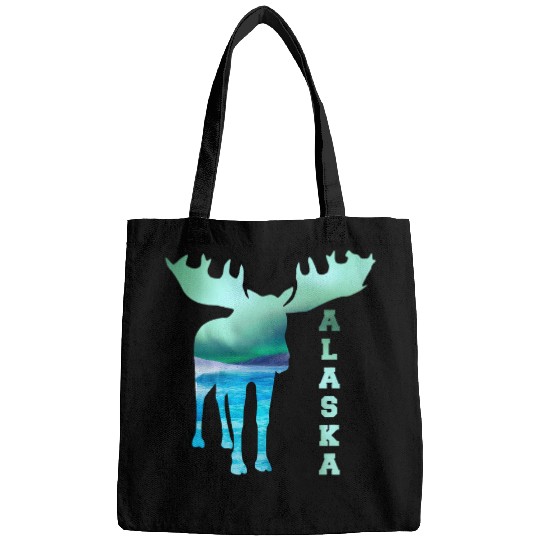 Alaska Moose Souvenir Keepsake Alaskan Northern Lights Adult 1 Bags
