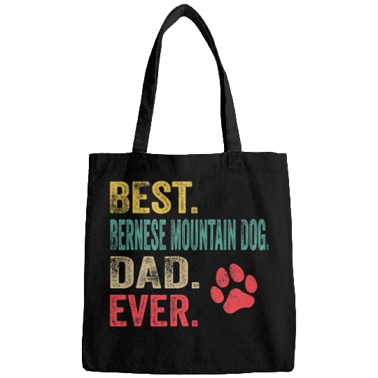 Mens bests Bernese Mountain Dog Dad ever vintages Father Dog Lover Bags