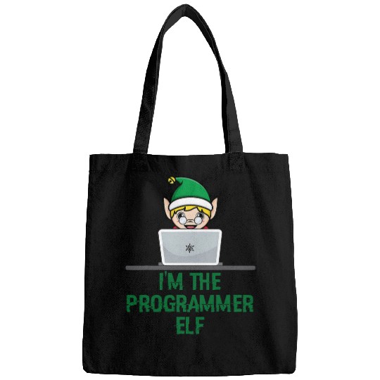Software Developer Computer Coding Elf Christmas Programmer Bags