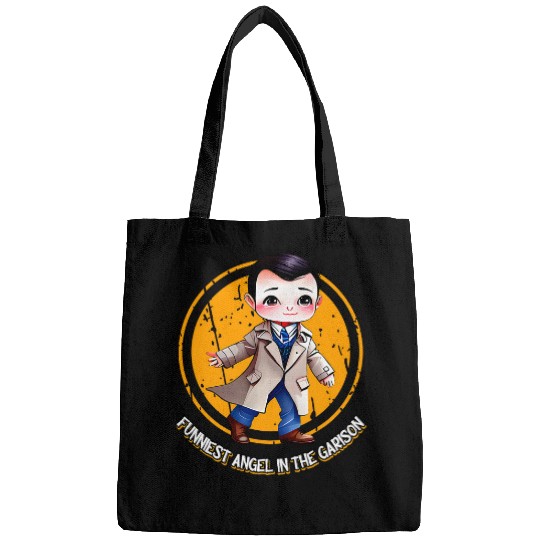 Funniest Angel In The Garison Fun Cas SPN Bags