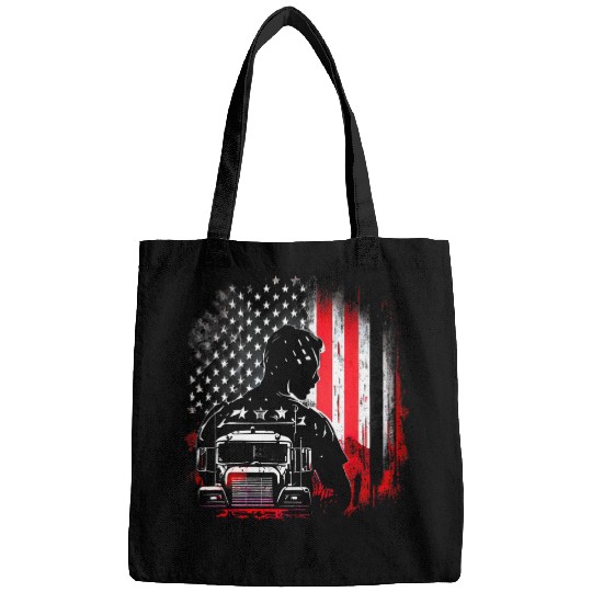 Funny trucker American Big Rigs Diesel Truck Driver 12 Bags