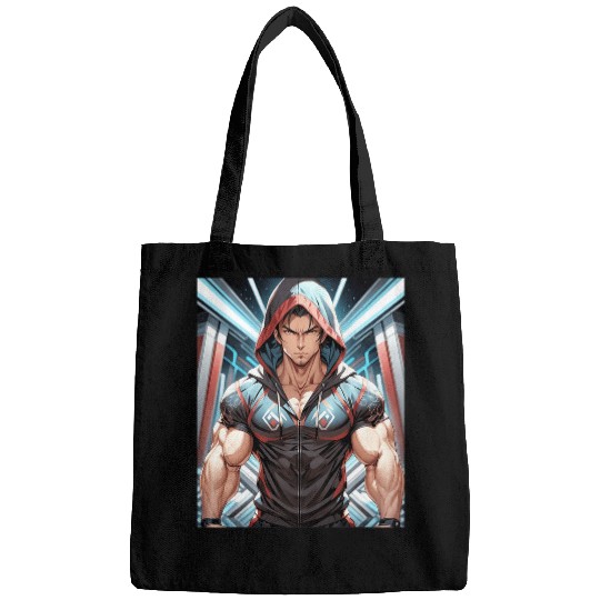 Anime Gym Workout Manga Japanese Motivation Design Print 1 Bags