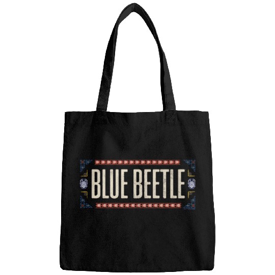 Blue Beetle Ornamental Traditional Logo Distressed Bags