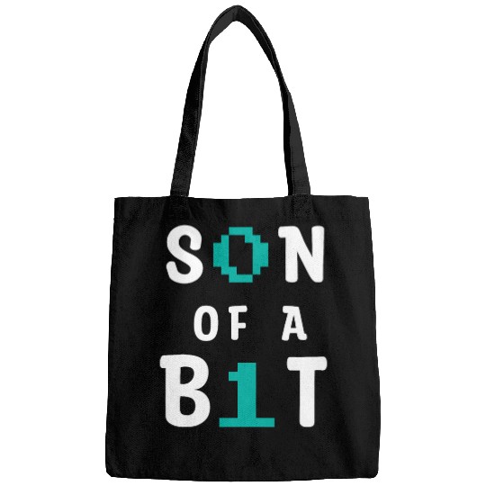 Son Of A Bit Computer Science Binary Code IT Tech Programmer 1 Bags
