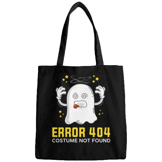 Error 404 costume not found Coding Programmer Geek Halloween Bags