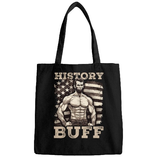 Funny Abraham Lincoln Retro USA July 4th History Buff Bags