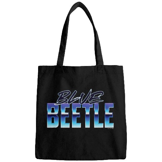 Blue Beetle Big Bold vintages Text Logo Bags