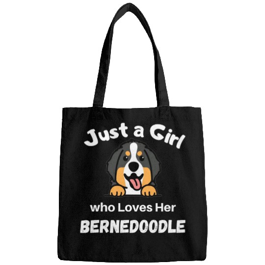 Just a Girl Who Loves Her Bernedoodle awesome Dog Girls Bags
